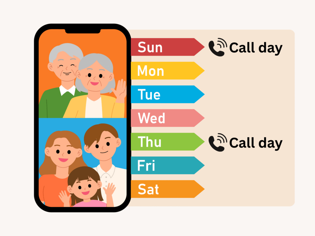Scheduling a call time with parents